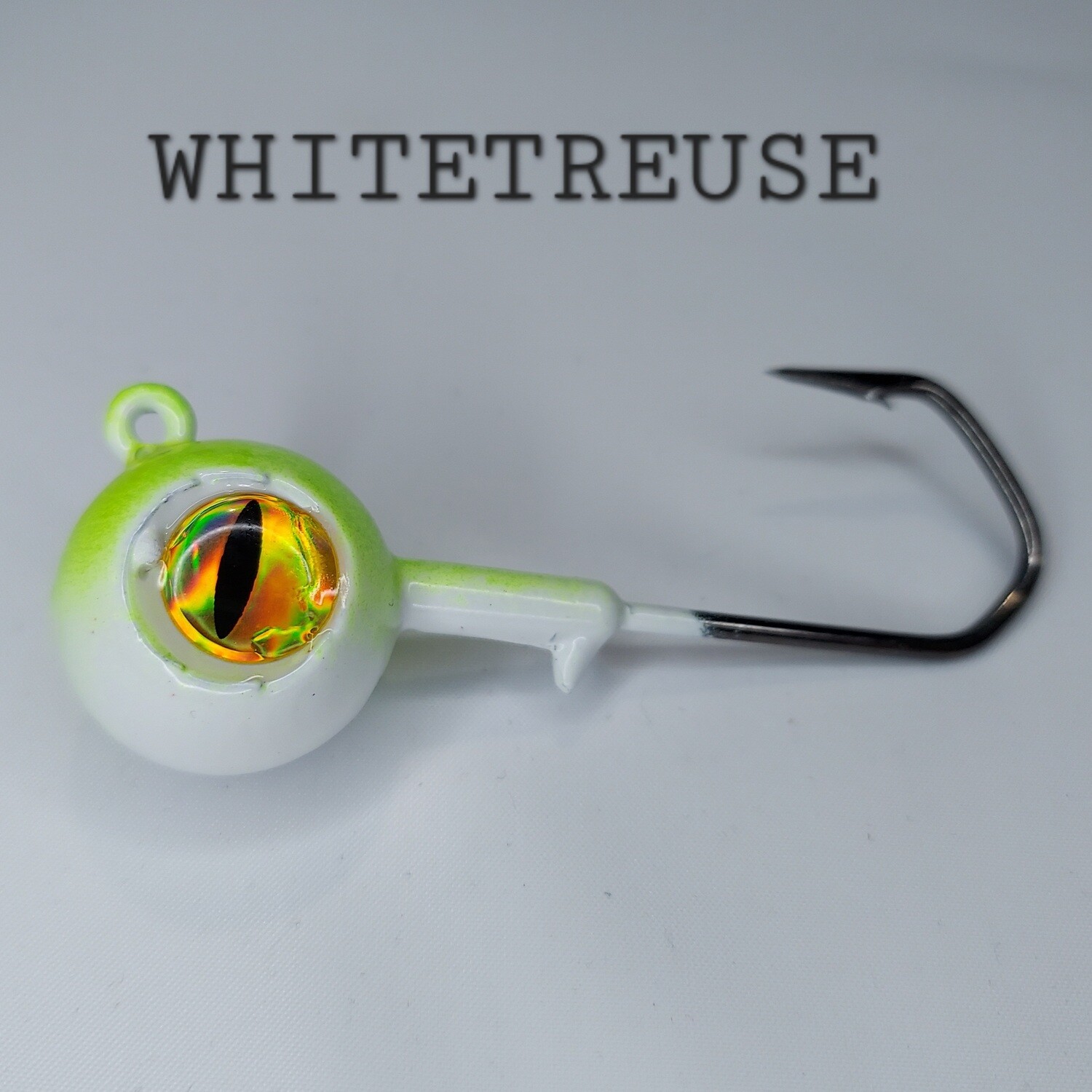 Barbarian Big Eye Ball Jig Whitetreuse