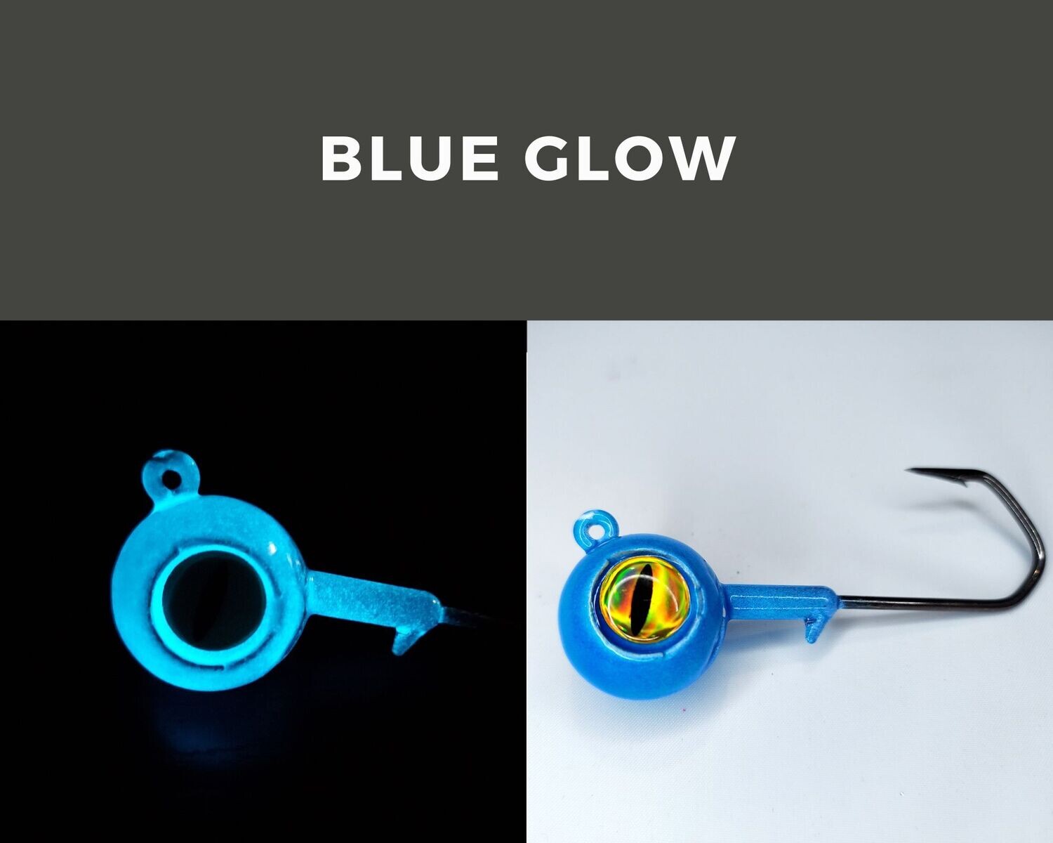 Barbarian Big Eye Ball Jig Blue Glow