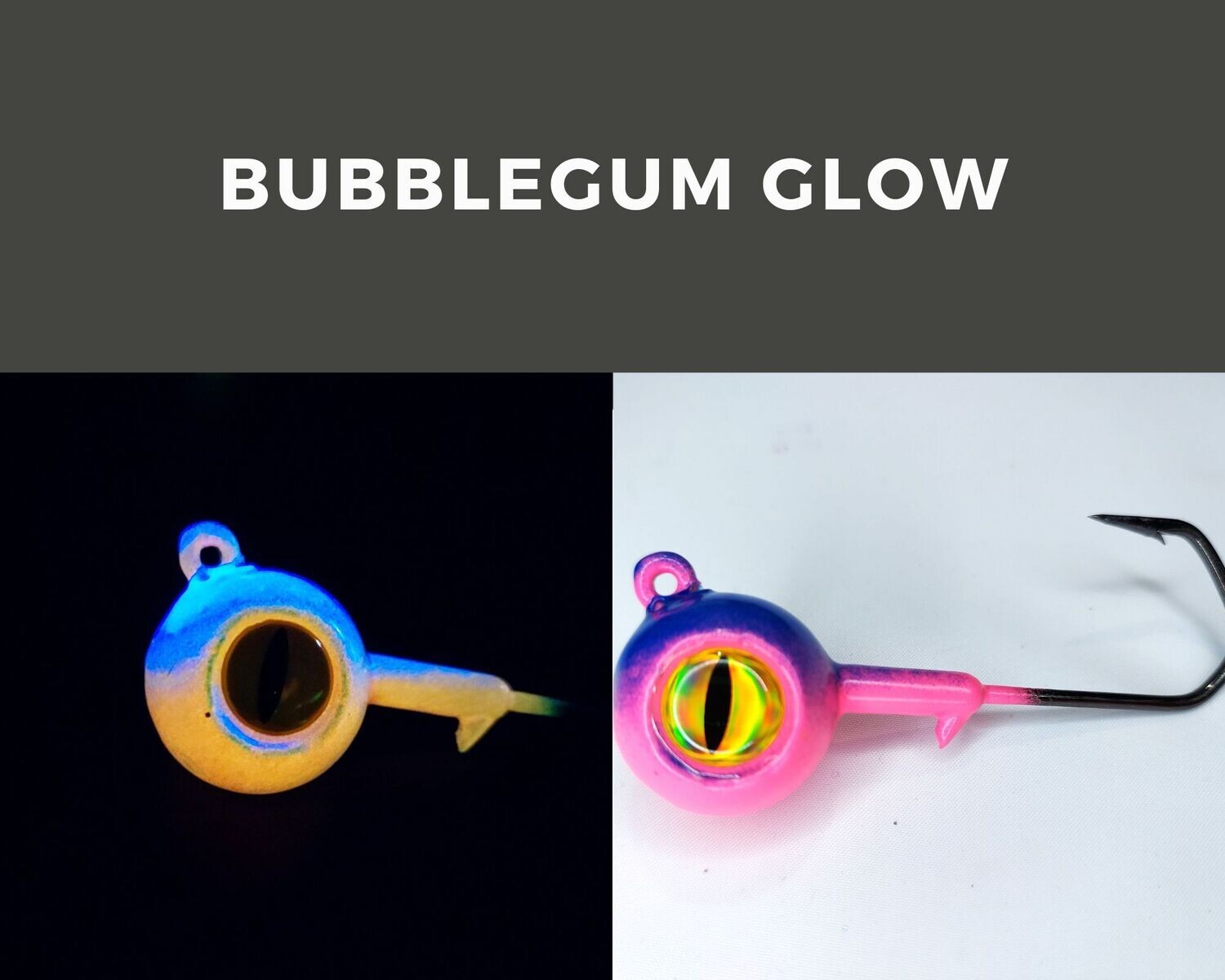 Barbarian Big Eye Ball Jig Bubblegum Glow