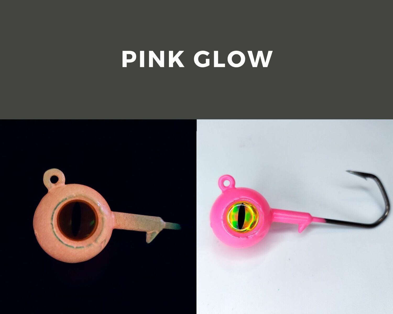Barbarian Big Eye Ball Jig Pink Glow