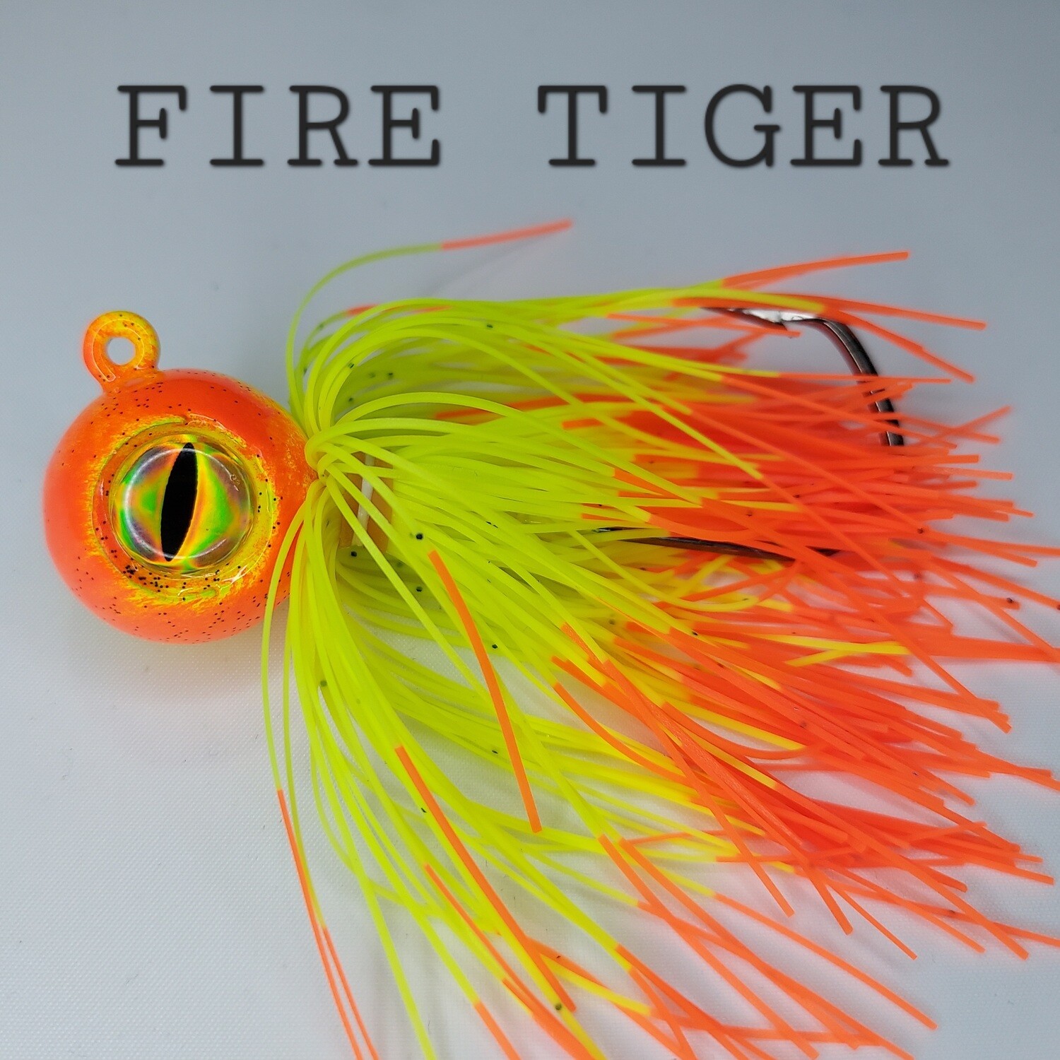 Skirted Barbarian Big Eye Jig Fire Tiger