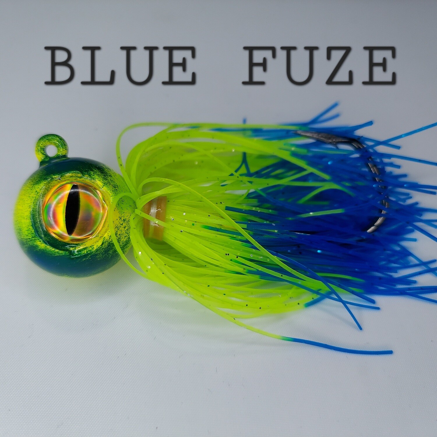 Skirted Barbarian Big Eye Jig Blue Fuze