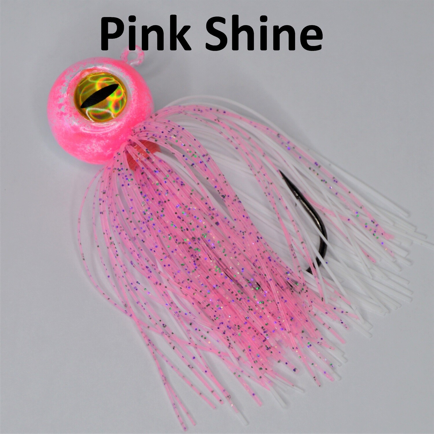 Skirted Big Eye Ball Jigs Pink Shine