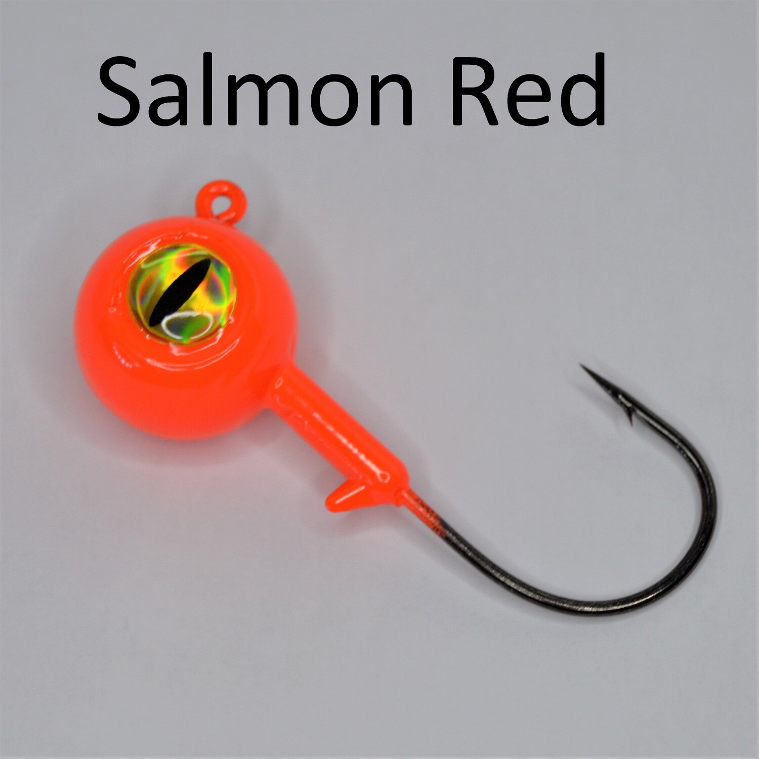 Big Eye Ball Jig Salmon Red