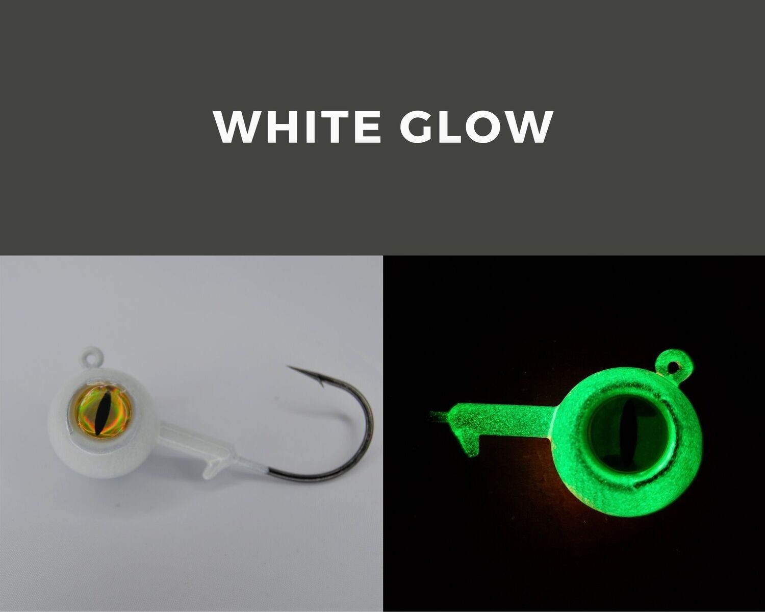 Big Eye Ball Jig White Glow