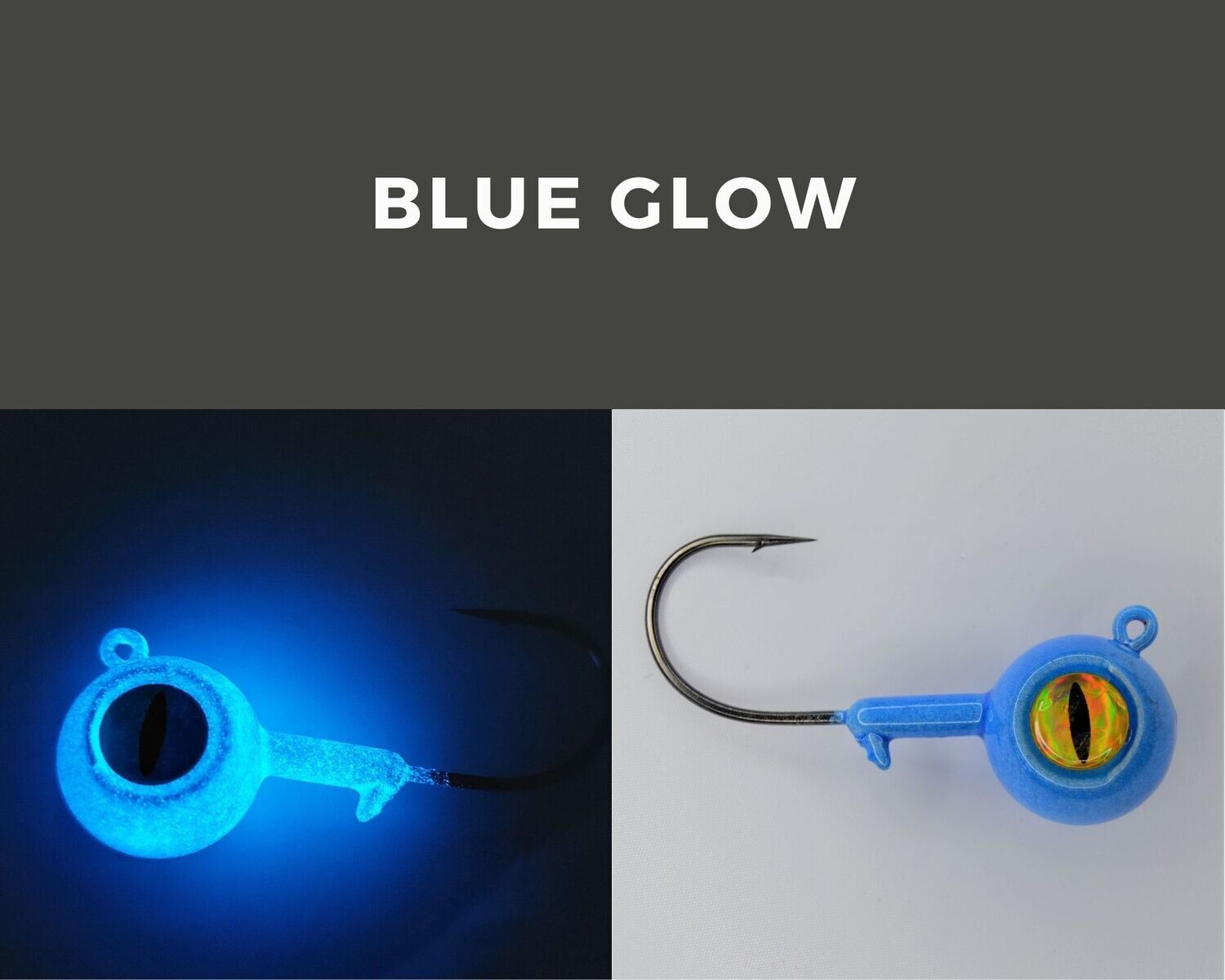 Big Eye Ball Jig Blue Glow