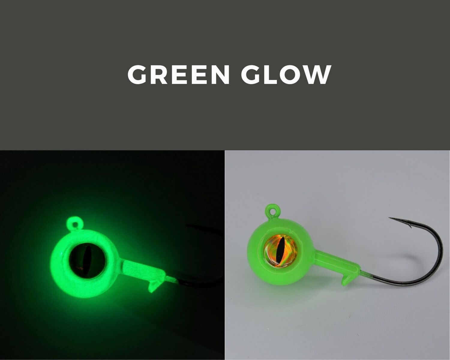 Big Eye Ball Jig Green Glow