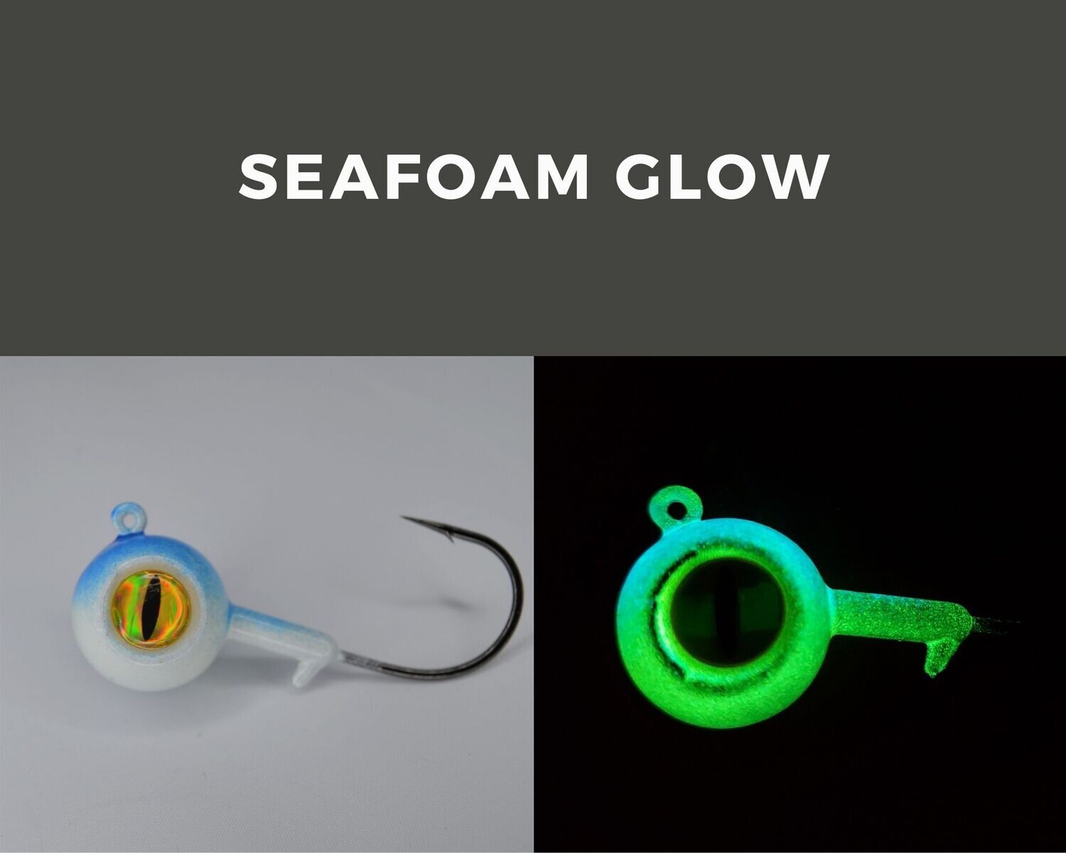 Big Eye Ball Jig Seafoam Glow