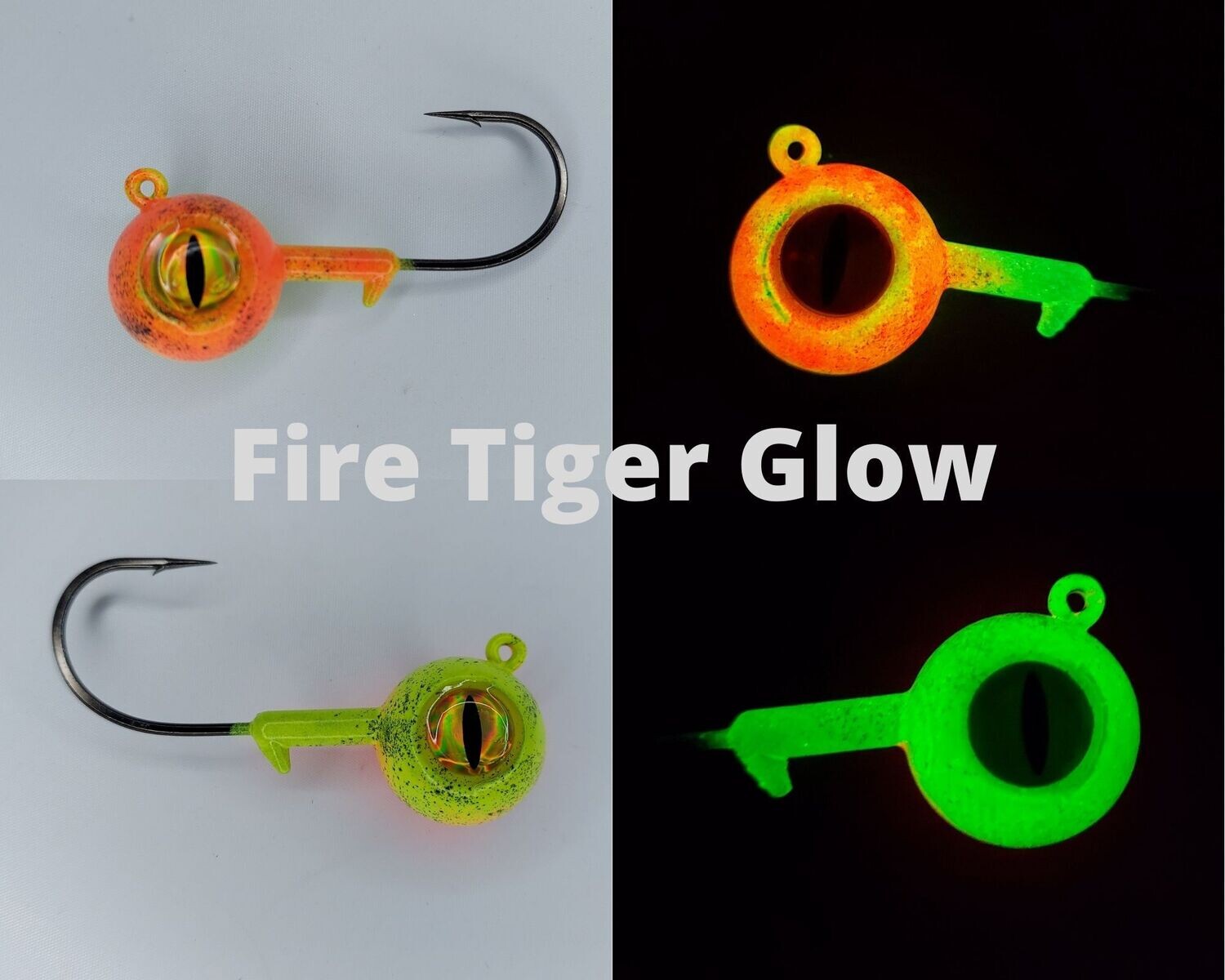 Big Eye Ball Jig Fire Tiger Glow
