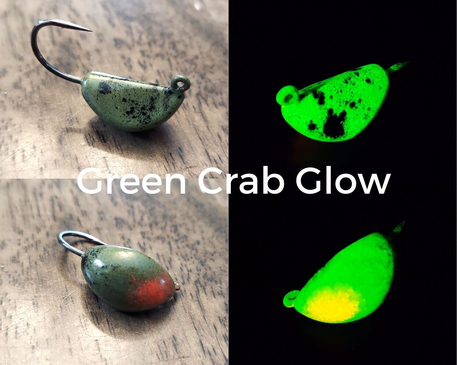 Banana Tog Jig Green Crab Glow