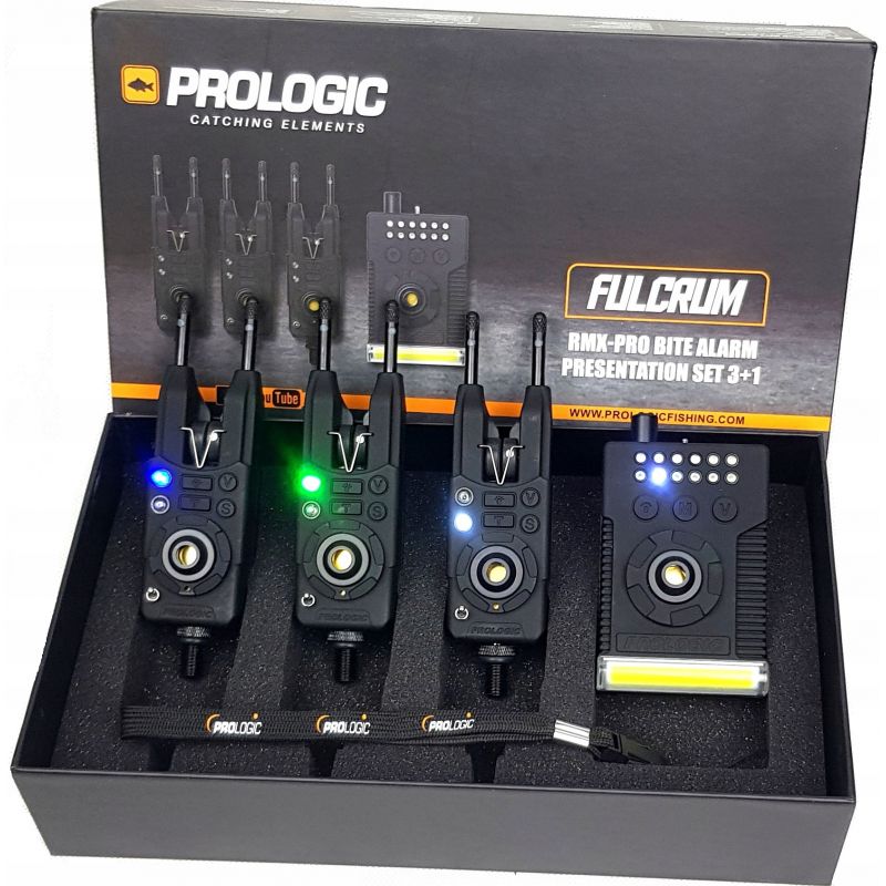  Signalizatoriai PROLOGIC Fulcrum Rmx-Pro Bite Alarm SET 3+1