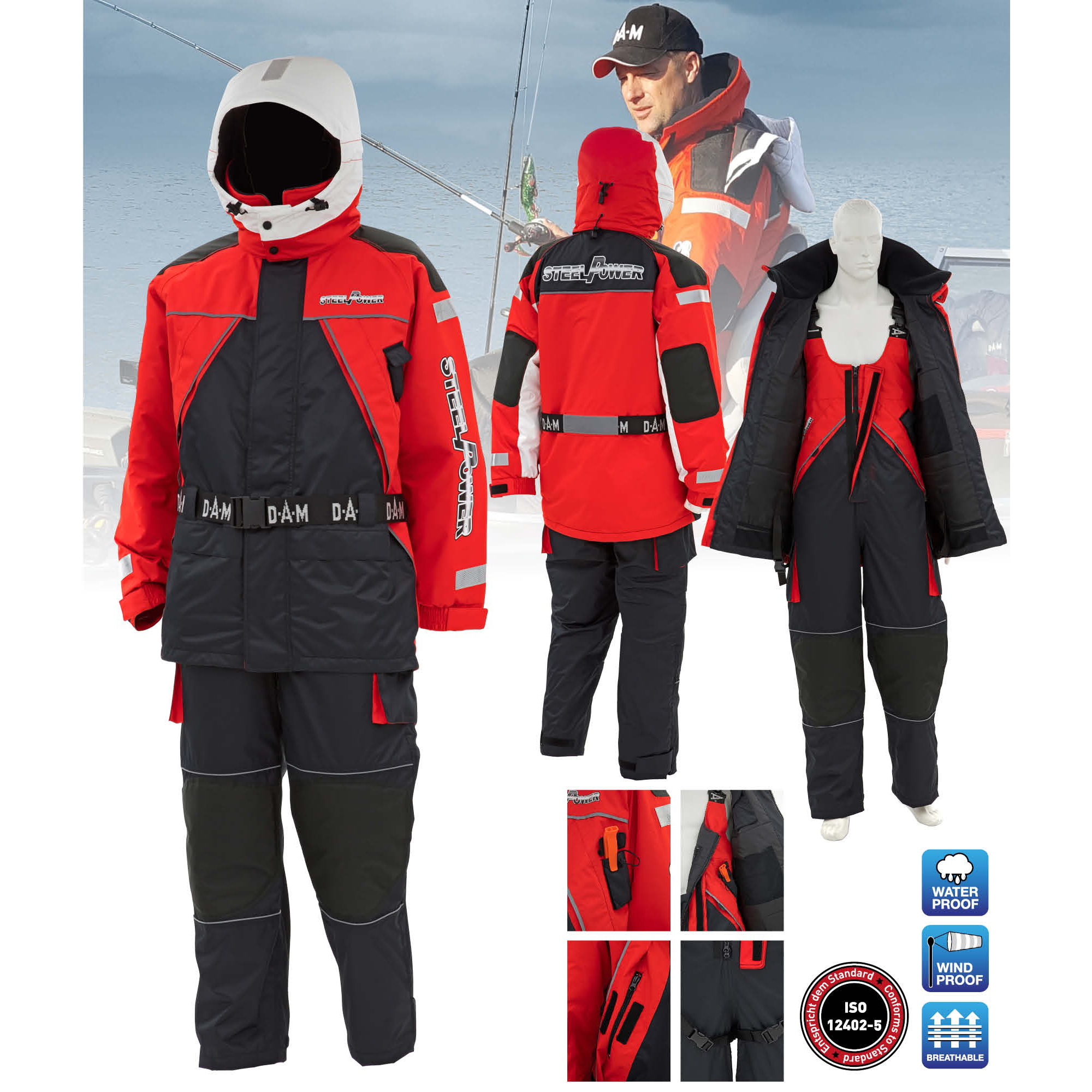Kostiumas neskęstantis Dam Steelpower Floatation Suit M-L-XXL