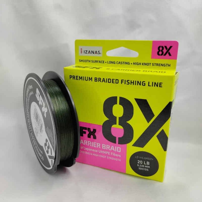 Valas pintas SUFIX SFX 8X Braid L-V-Green 135m