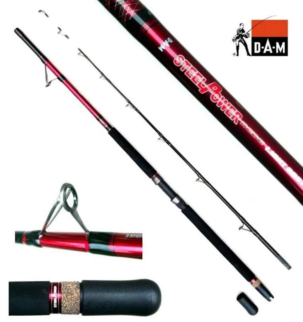 Meškerė DAM Steelpower Red G2 2,40m 50lbs, 4pcs