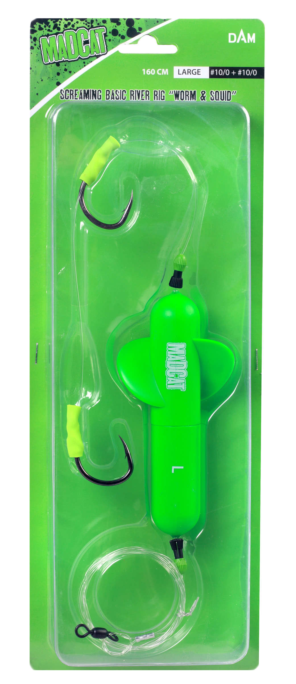MadCat Screaming Basic River Rig "Worm & Squid" S
