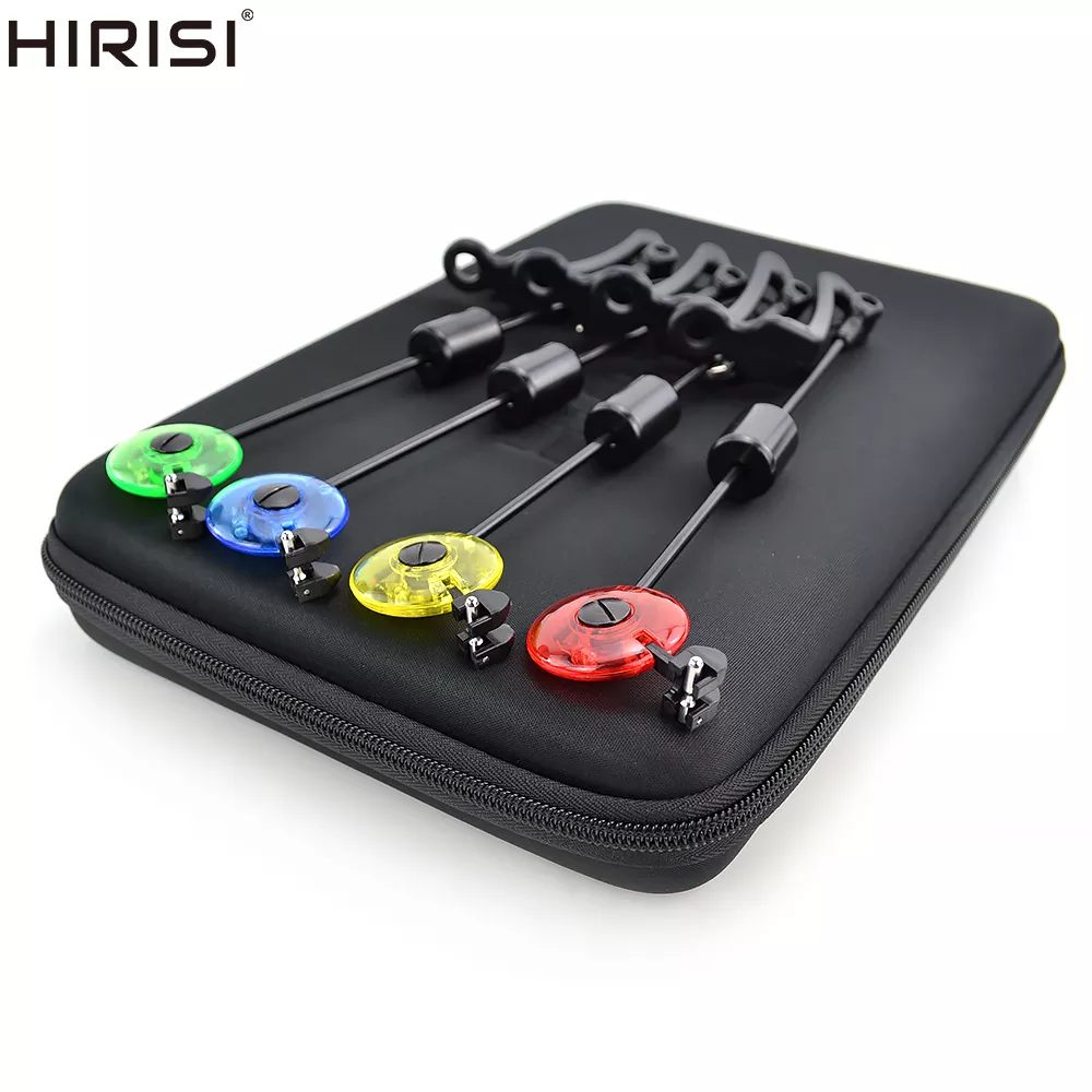 Svingerių kompl. Hirisi LED Carp Fishing Swingers Drop Off Indicator 4 Color In Zipped