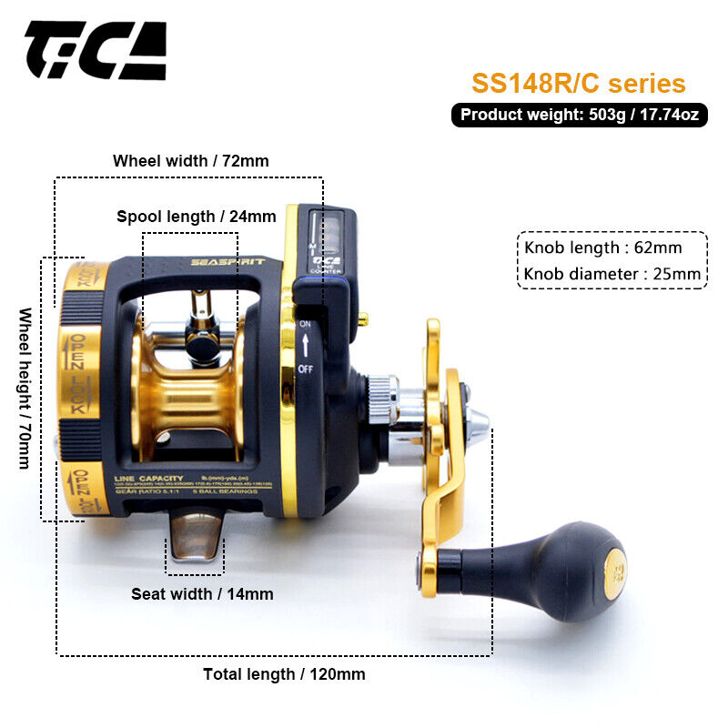 TiCA Seaspirit SS458R/C 4.2:1 5+1bb Right +Metr.Coun