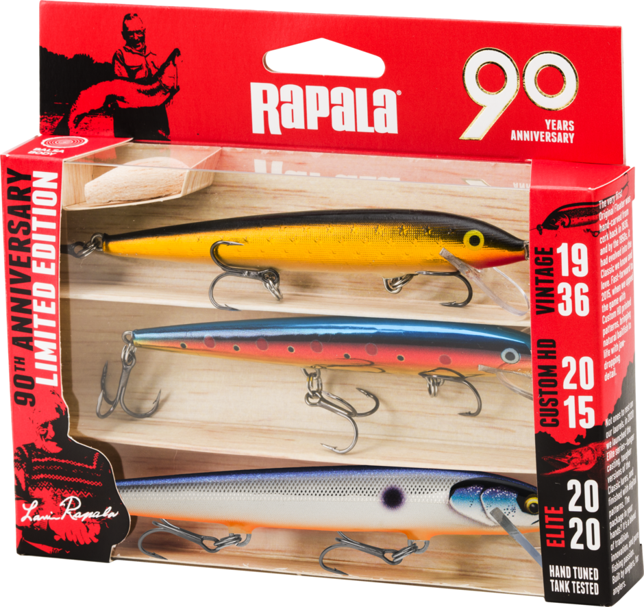 Voblerių rinkinys Rapala Rapala 90 Years Floater Big Naturistic