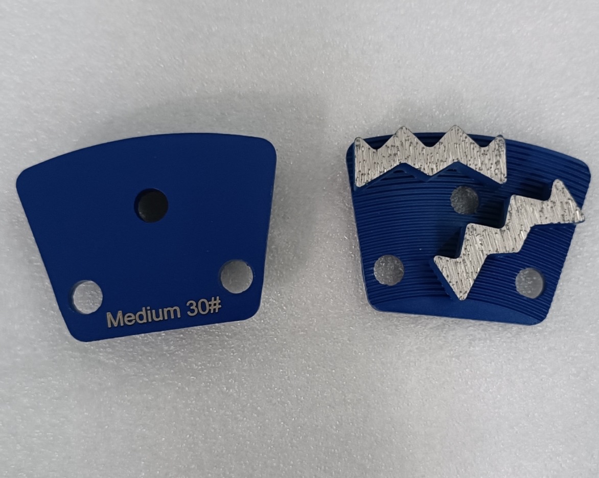 Zigzag style grinding diamonds - medium bond (3 pack)