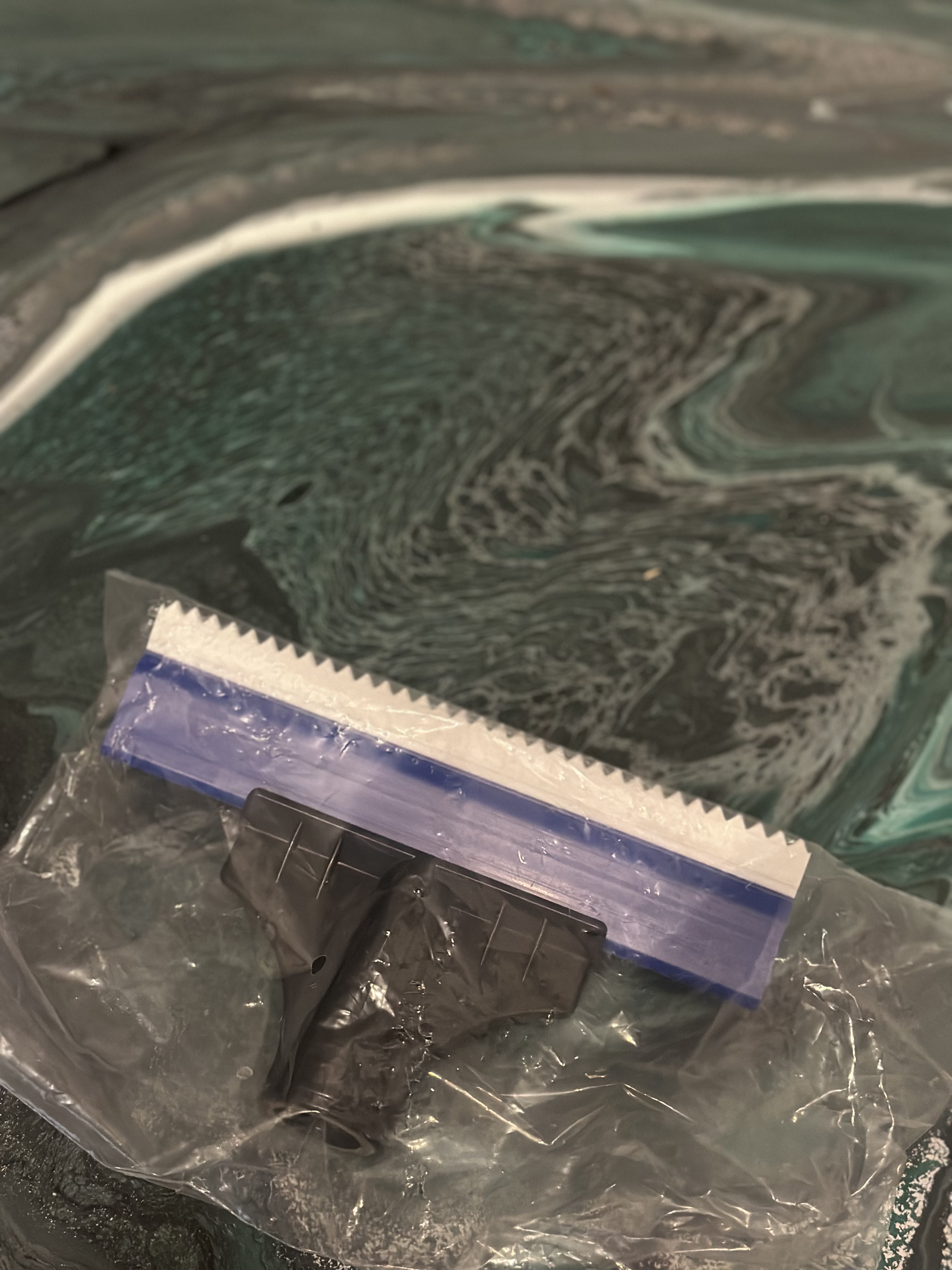 Notched Squeegee with Soft Rubber Teeth 20cm