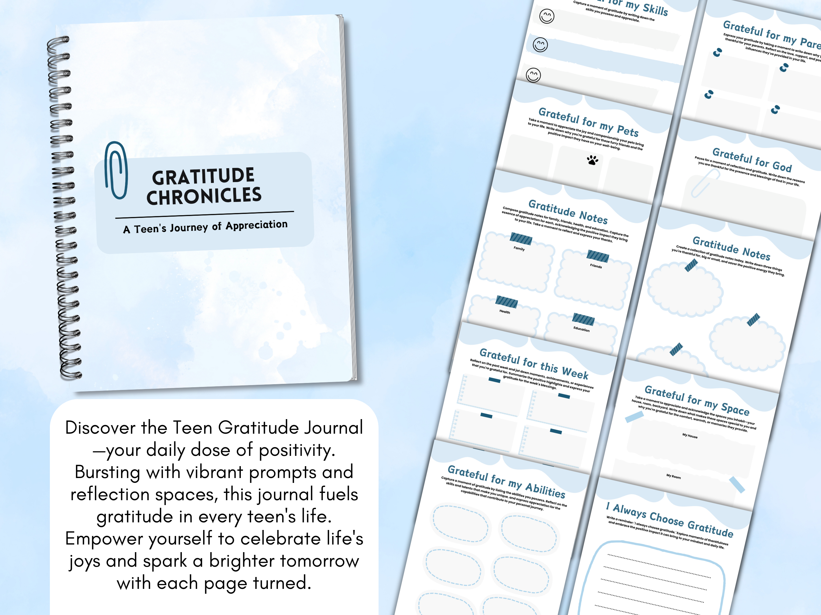 A Gratitude Journal and Planner specially crafted for Teen Boys