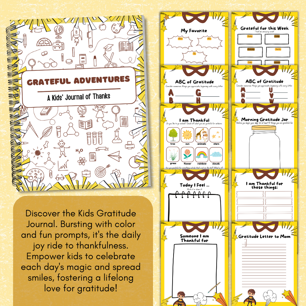 A Gratitude Journal and Planner specially crafted for Boys