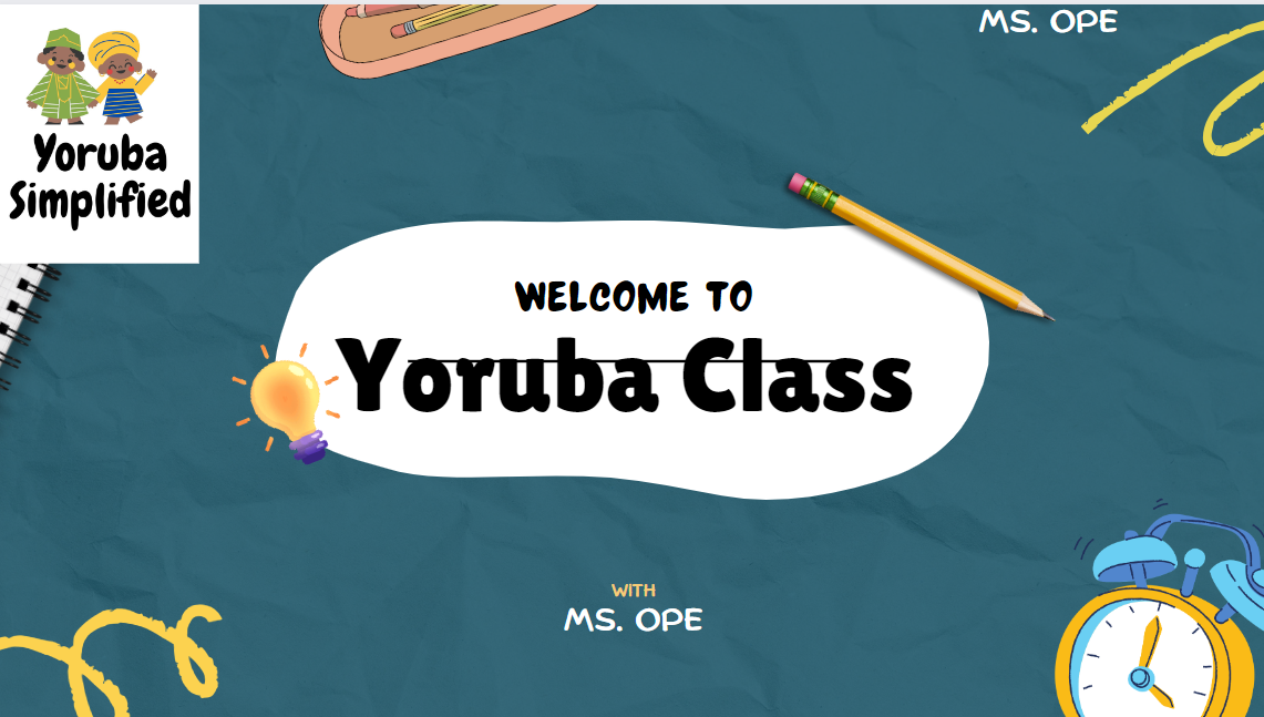 Yoruba Class