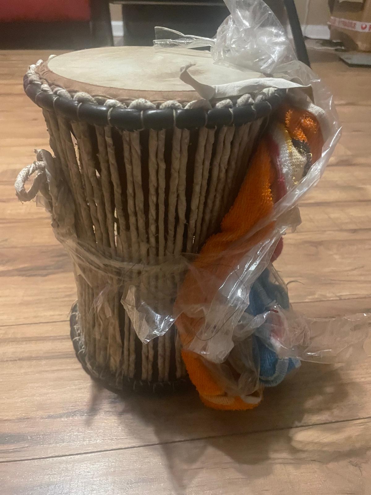 Handcrafted Nigerian Talking Drum (Gangan)