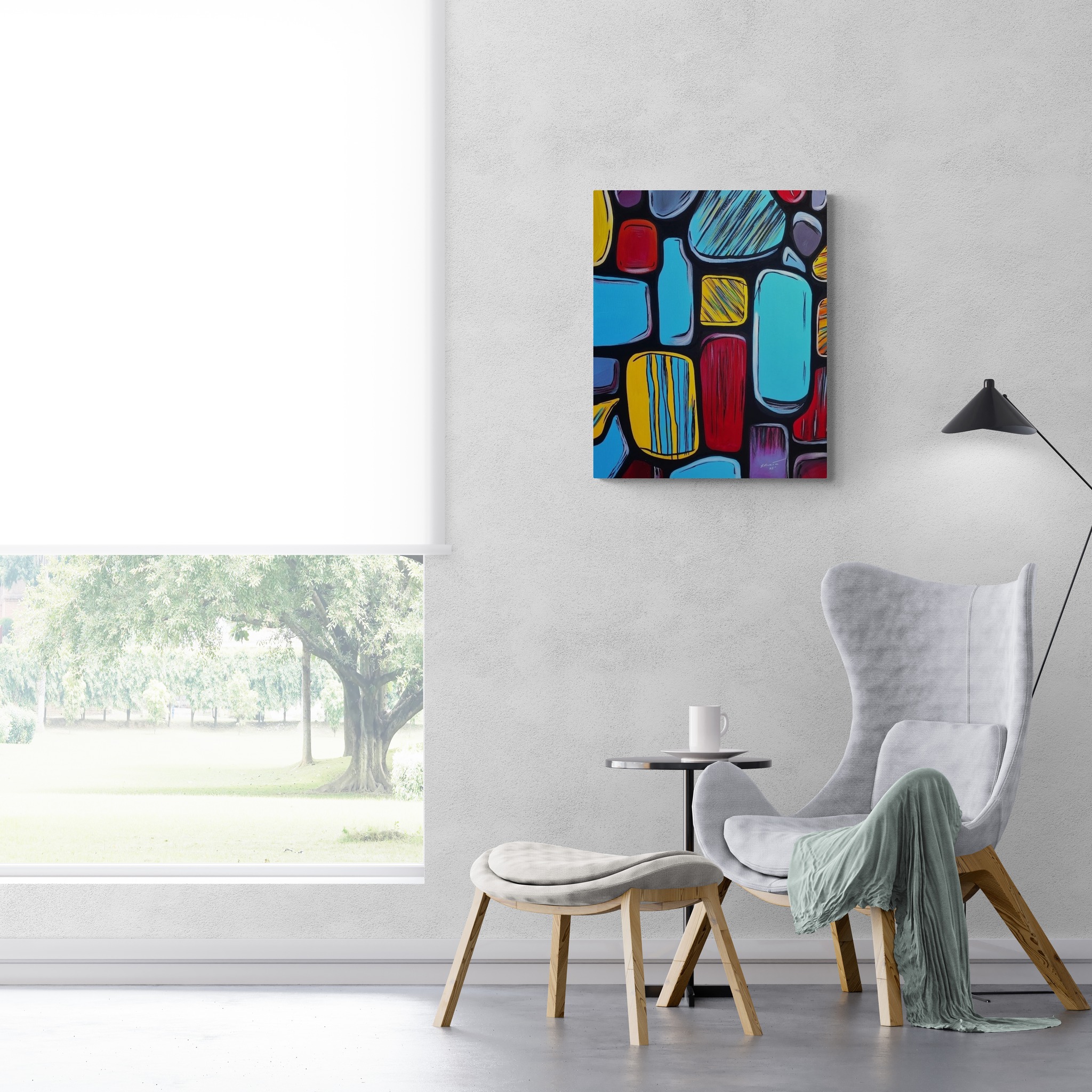 Harmony Unleashed: An Abstract Symphony of Colors