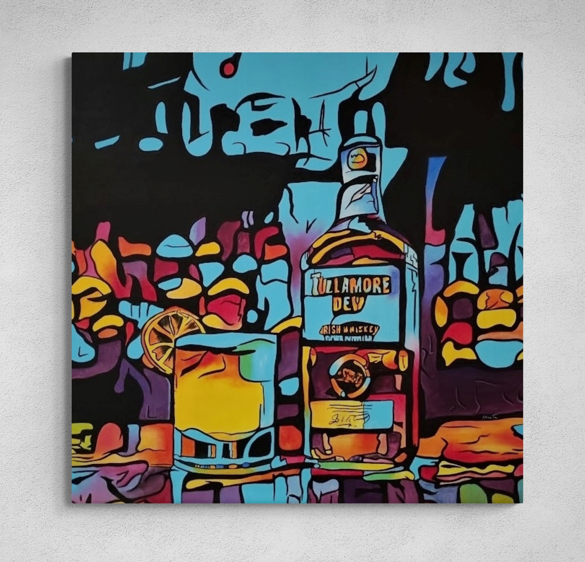 🎨🌟 A Toast to Elegance: Whiskey Symphony on Canvas 🌟🎨