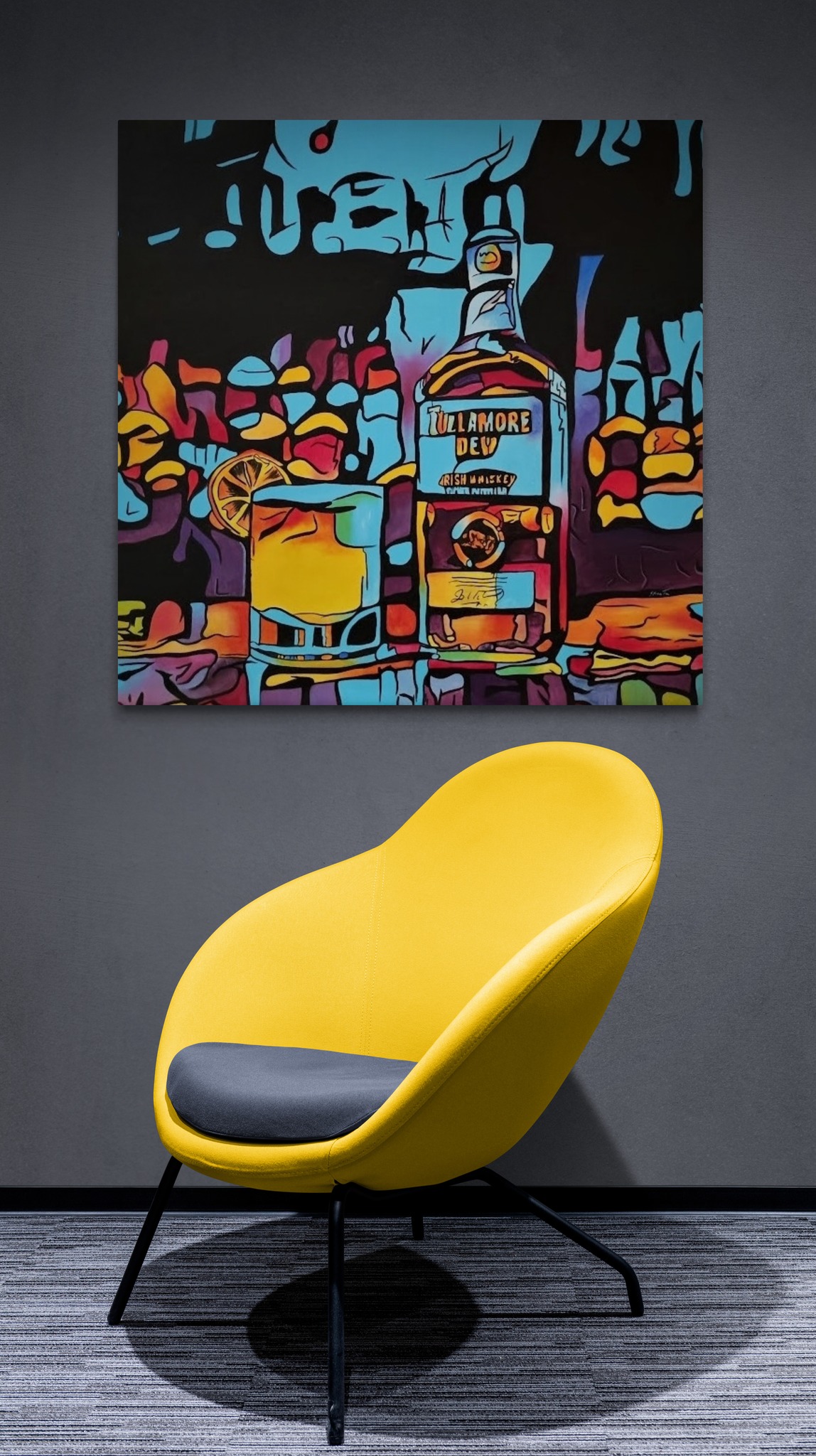 🎨🌟 A Toast to Elegance: Whiskey Symphony on Canvas 🌟🎨