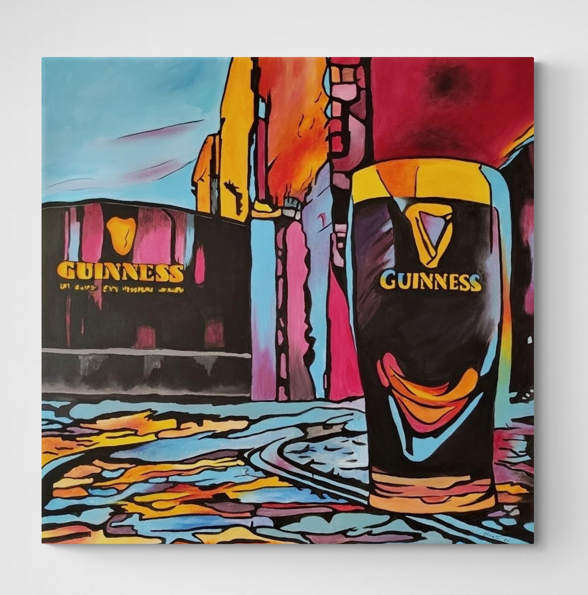 🎨🌟 A Toast to Heritage: Guinness Reverie on Canvas 🌟🎨