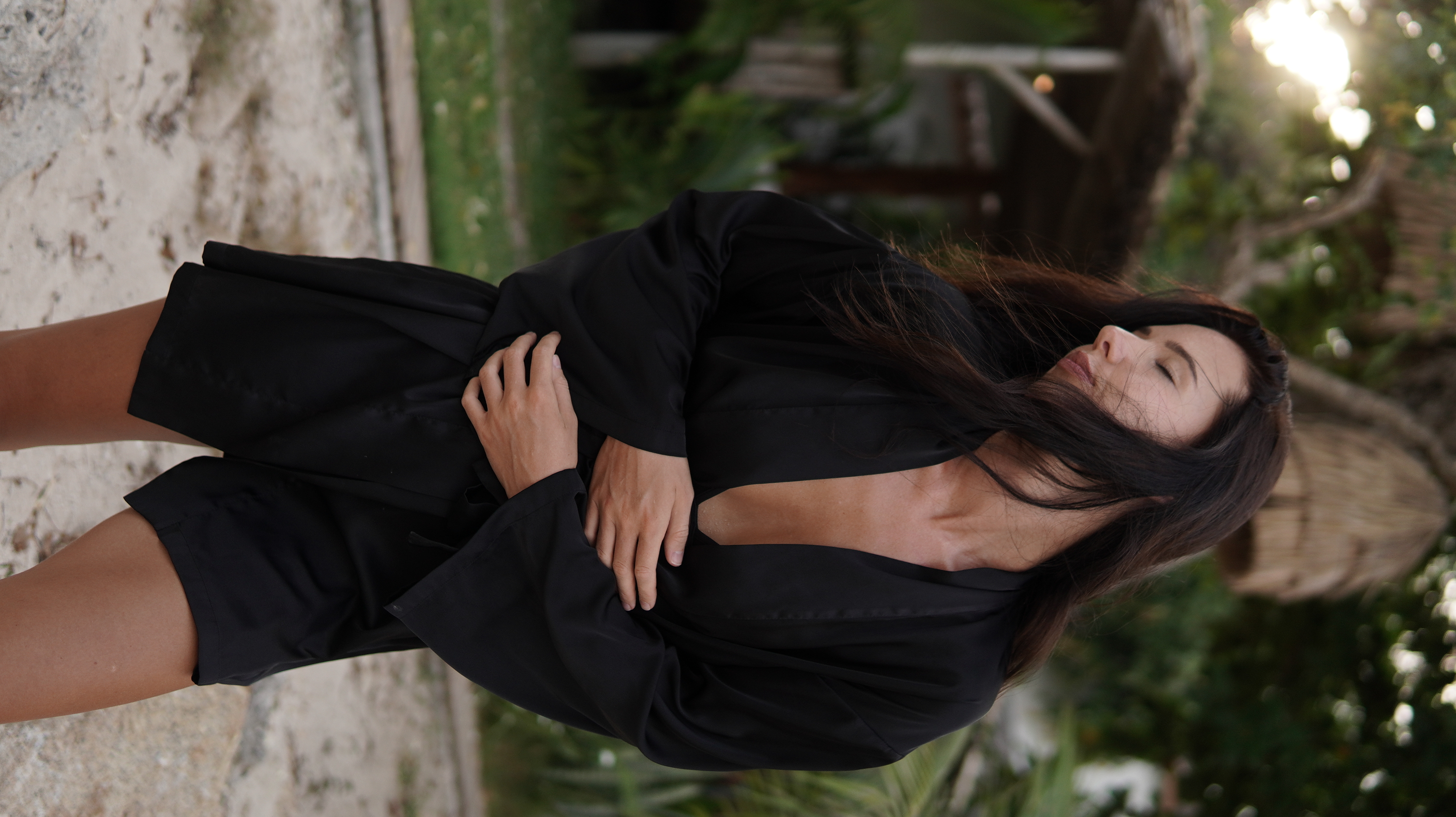 Mini kimono BARCELONA black