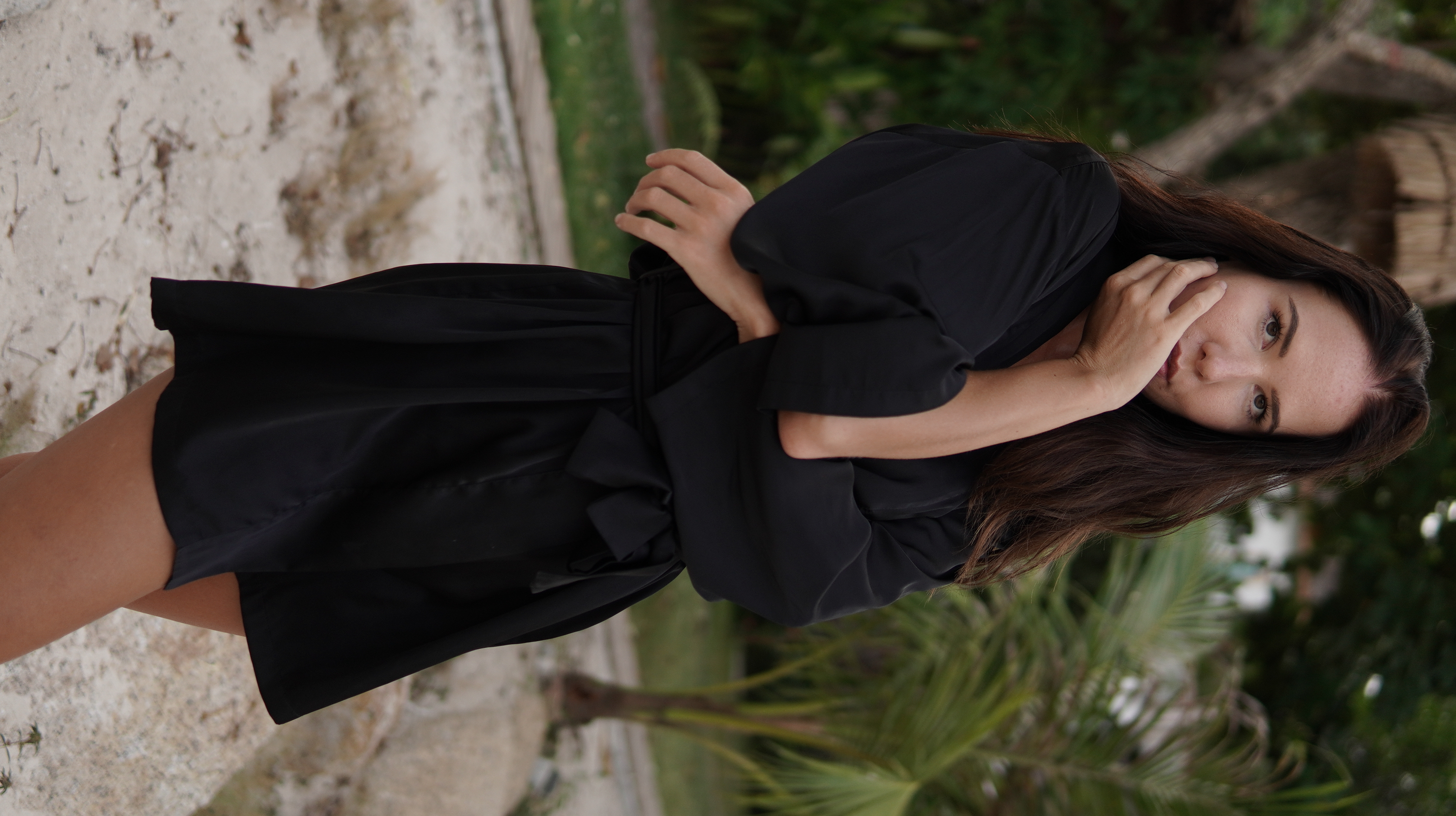 Mini kimono BARCELONA black