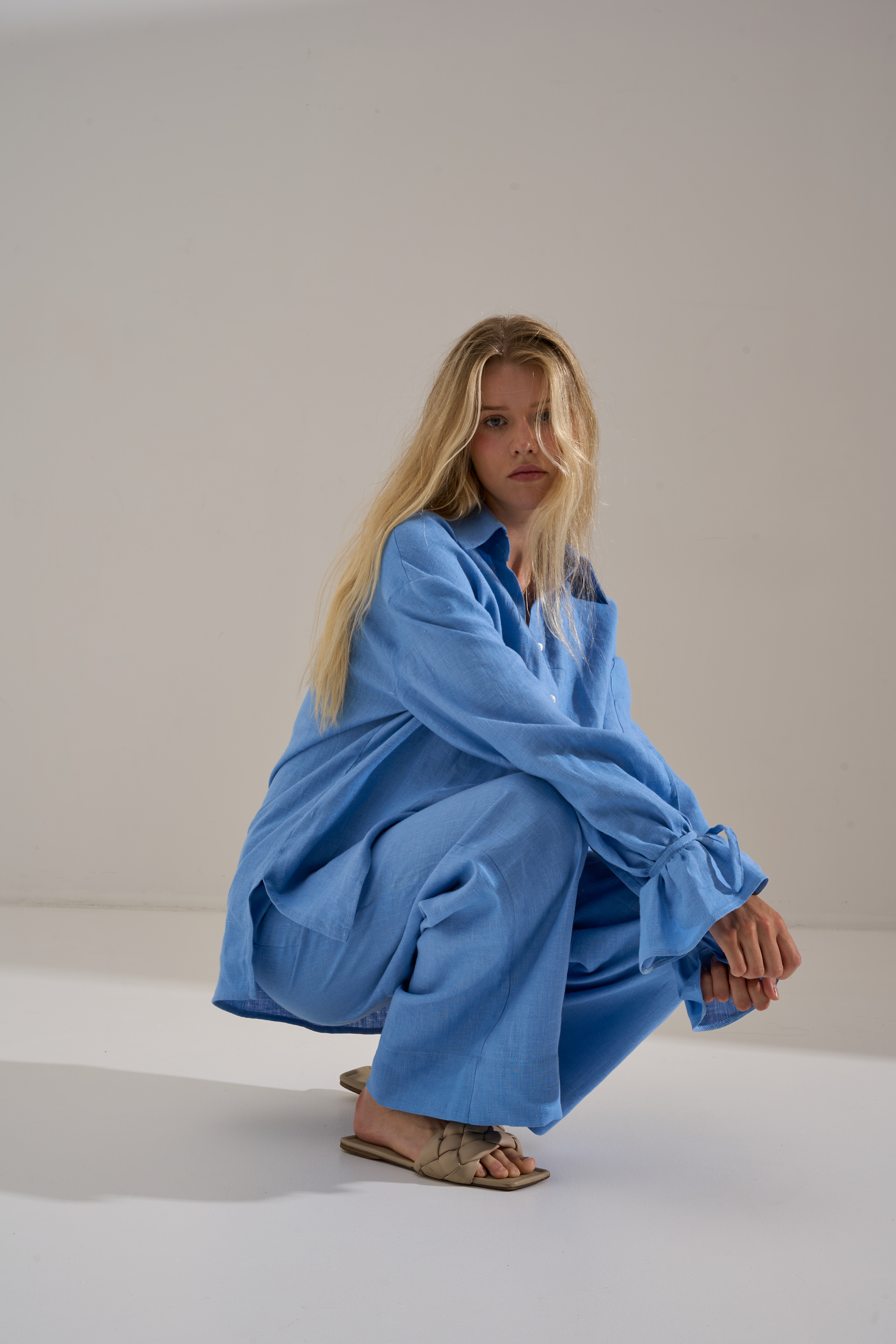 Linen shirt NOEMI blue