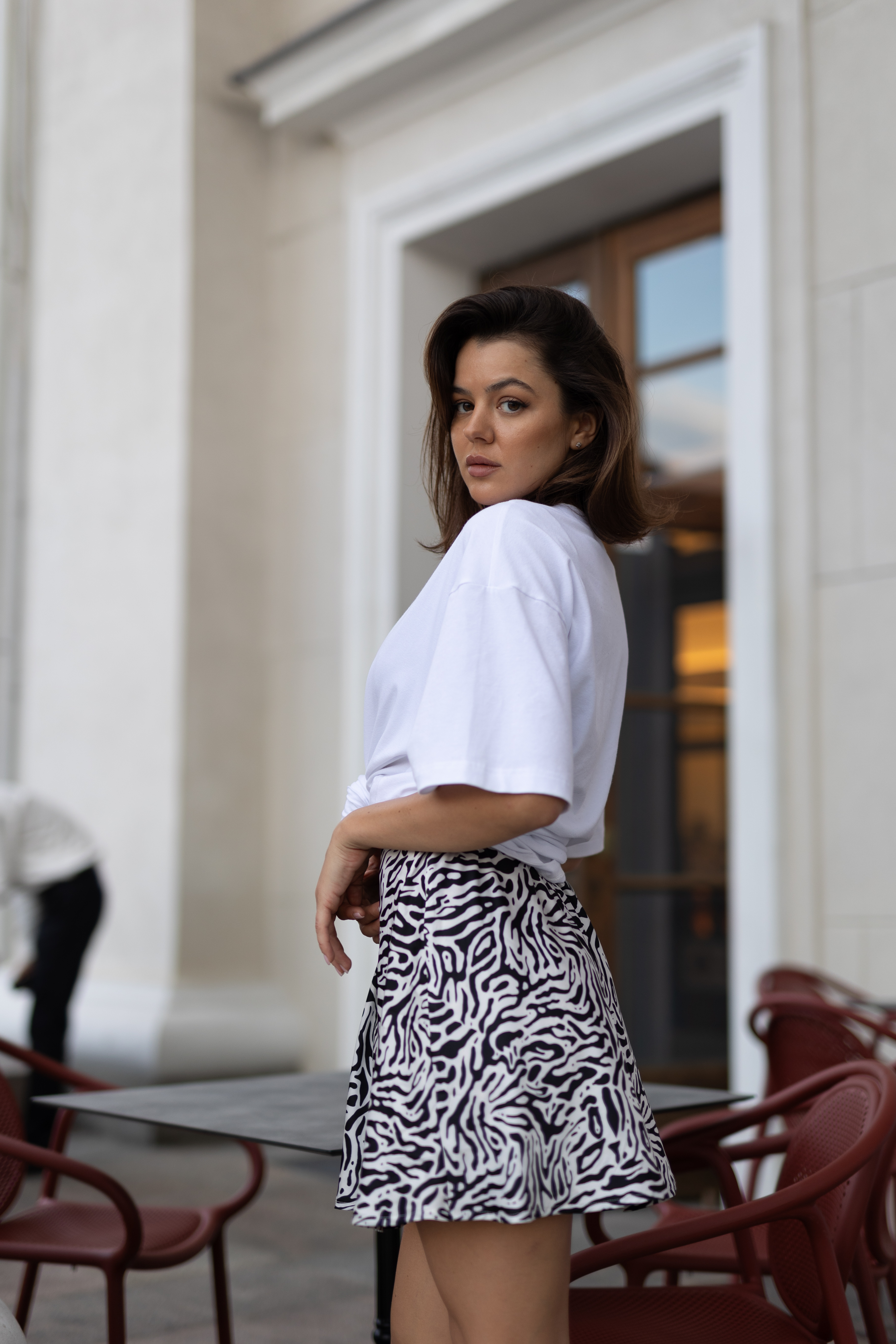 Mini skirt JASMINE in zebra