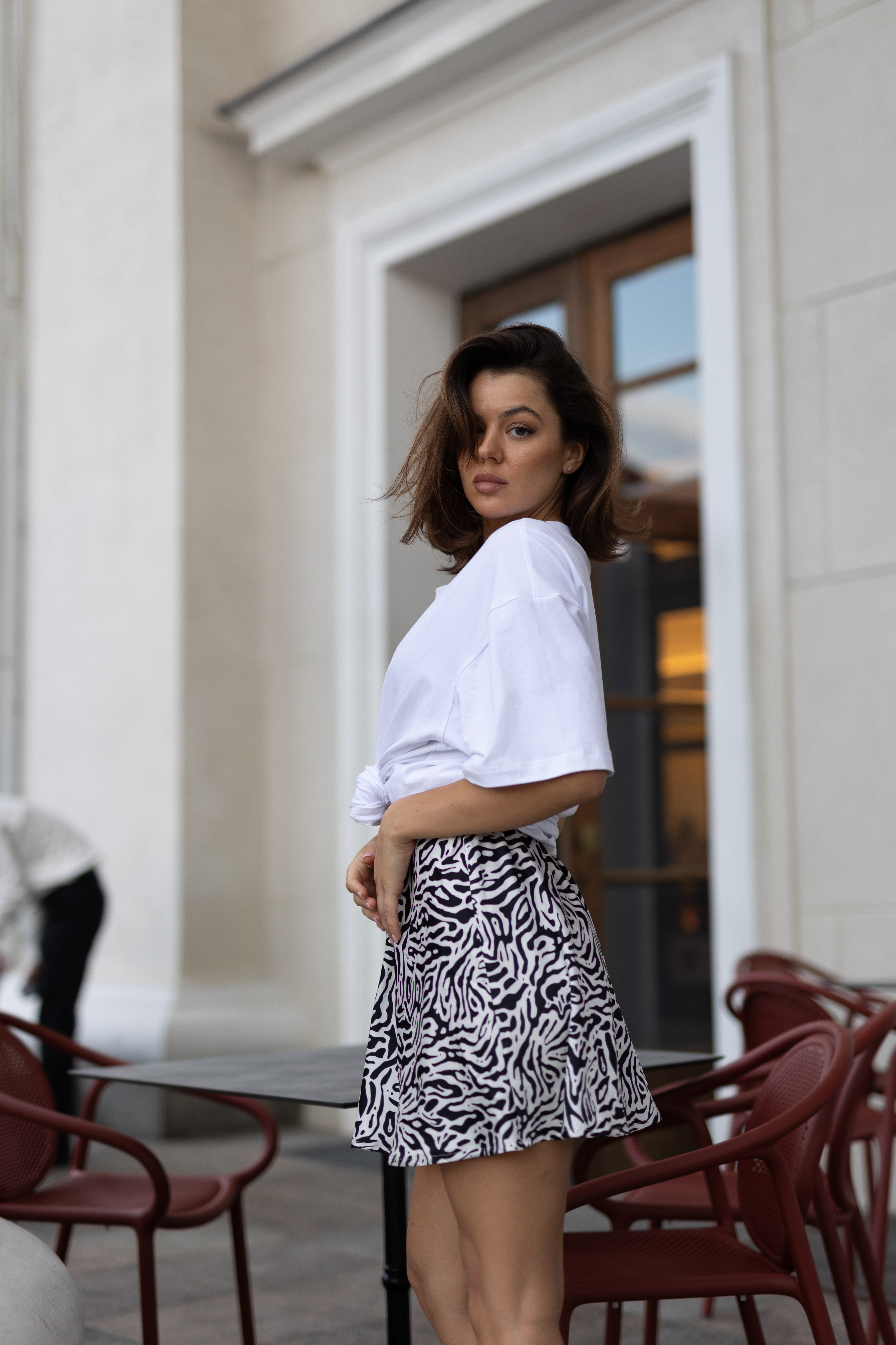 Mini skirt JASMINE in zebra