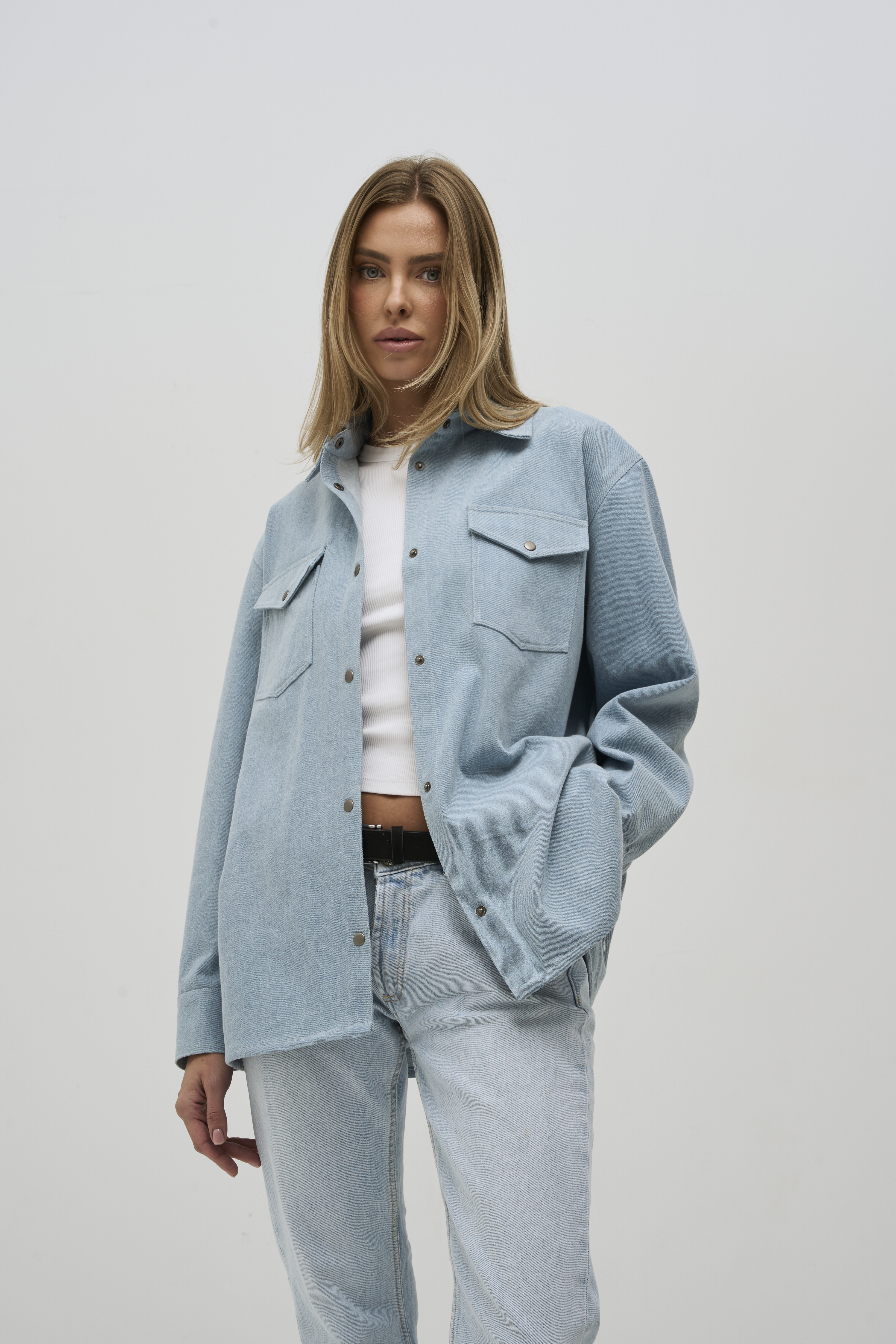 DENIM jacket light blue