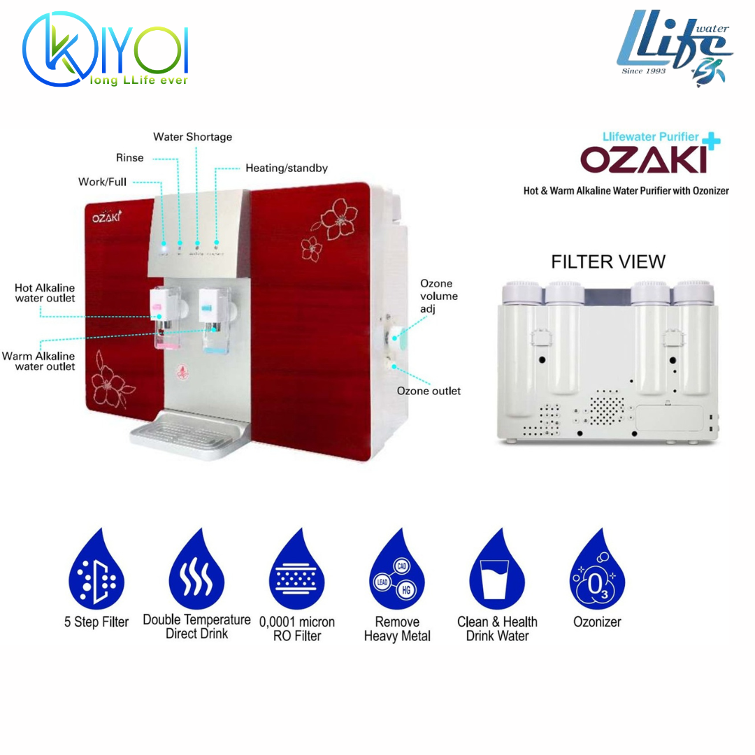 OZAKI ALKALINE PURIFIER WATER WITH OZONIZER
