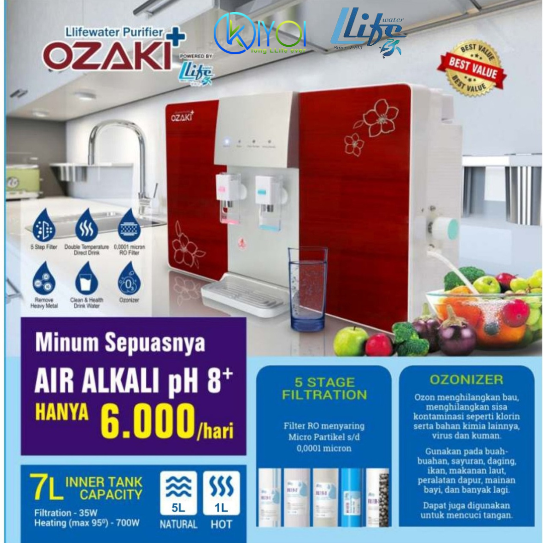 OZAKI ALKALINE PURIFIER WATER WITH OZONIZER