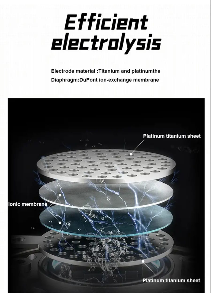 Hydrogen Ions water Sport Bottle 1500 ml with SPE/PEM