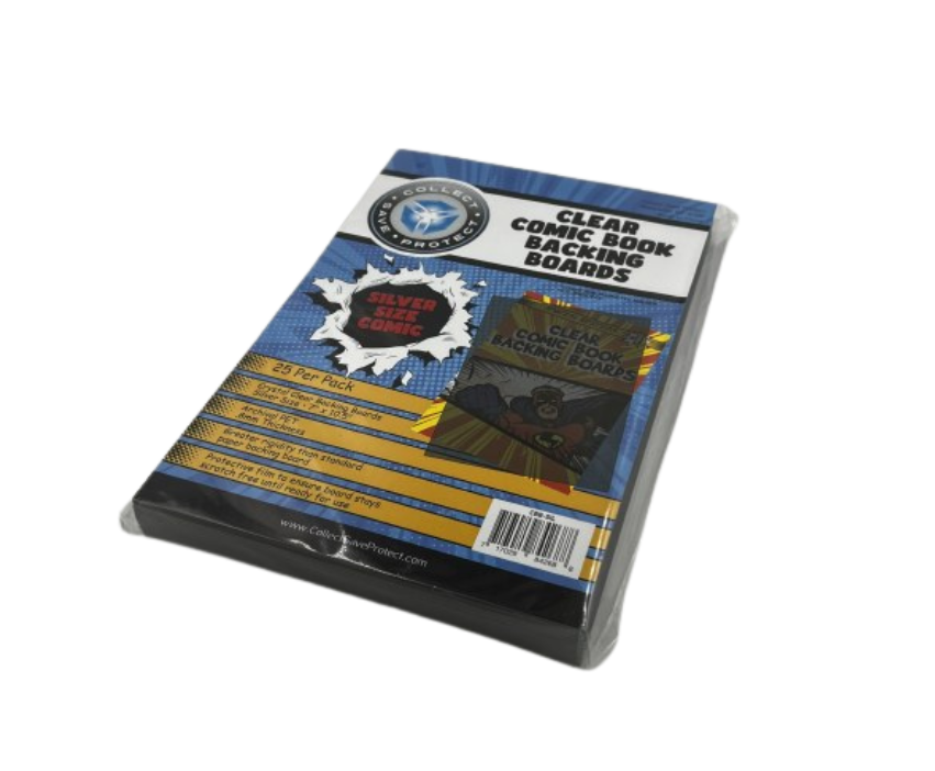 SILVER Comic Clear Back Boards 300ct - FREE SHIPPING!!!