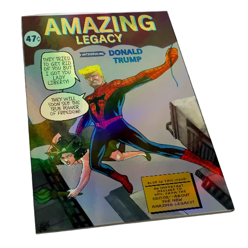 Amazing Fantasy 15 Trump ORIGINAL Homage Prismatic Rainbow limited to 25 copies