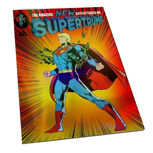 Superman 233 Trump ORIGINAL Homage Prismatic Rainbow limited to 25 copies
