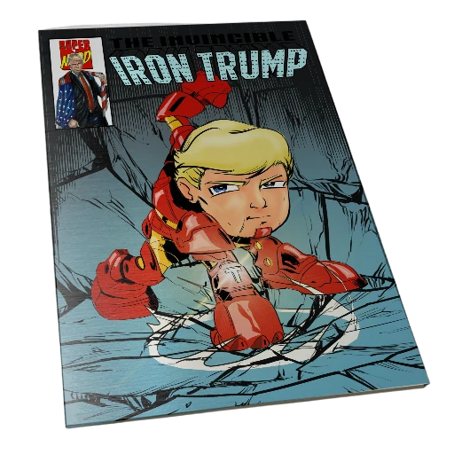 Invincible Iron Trump Silver Metal Original Homage limited to 25 copies