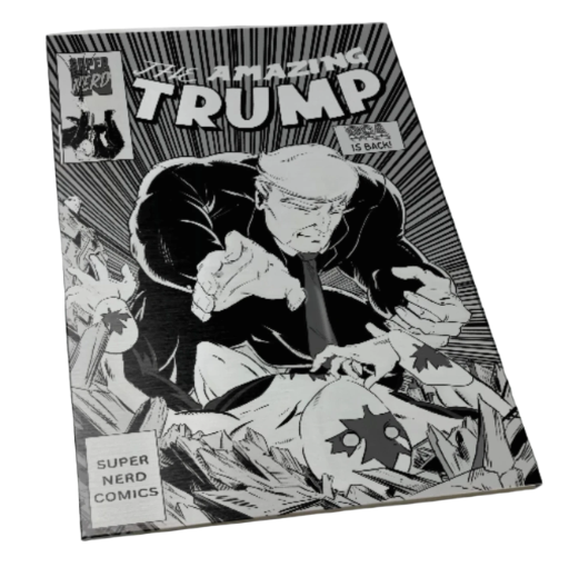 ASM 316 Trump BW Silver Metal Homage Comic limited to 25 copies