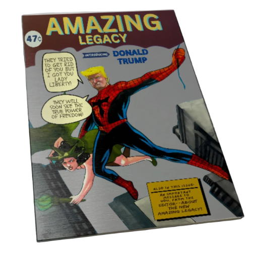 Amazing Fantasy 15 Trump Homage SILVER Metal ORIGINAL Comic limited to /25 copies