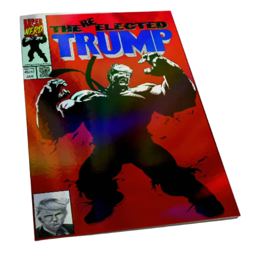 Hulk 377 RED /25 HOLOFOIL RAINBOW Trump Homage COMIC