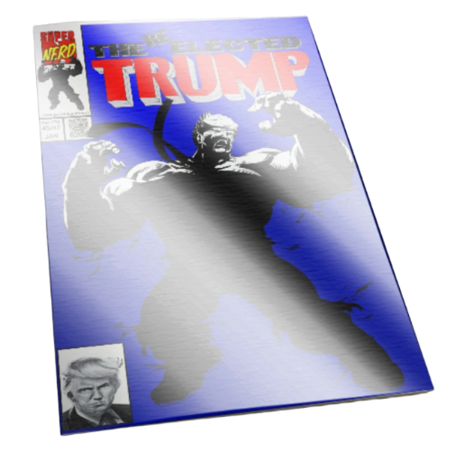 Hulk 377 BLUE /25 STERLING FOIL Trump Homage COMIC