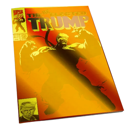 Hulk 377 RED /25 24k GOLD FOIL Trump Homage COMIC